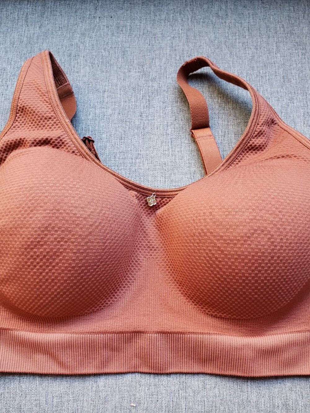 BNWoT BREEZIES intimates autumn orange / rust soft comfy support cup (38B)